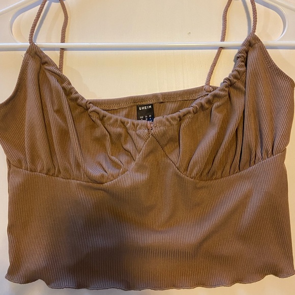 Shein Brown Crop Top - Picture 1 of 2